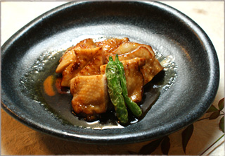 地鶏の山椒焼き